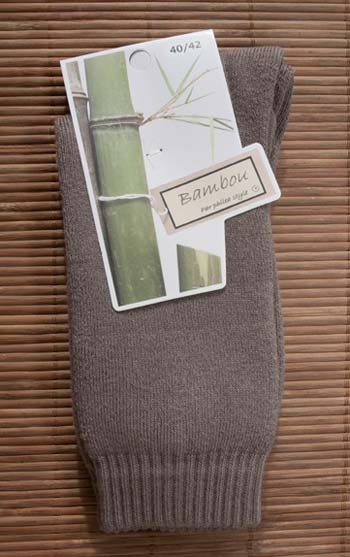 Chaussettes en bambou Rando/travail (2 paires) - taupe