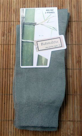 Chaussettes en bambou de Ville (2 paires) - kaki