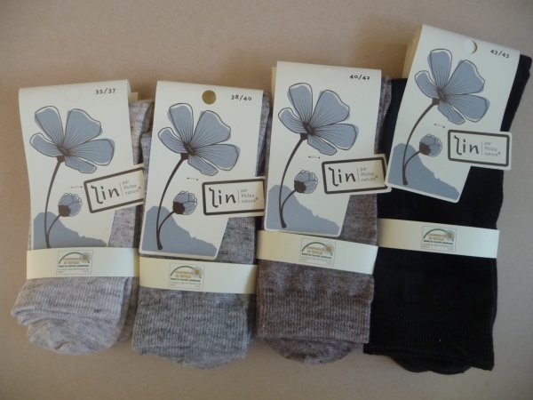 chaussettes en lin