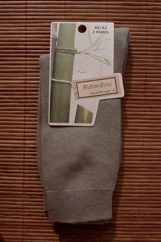 Chaussettes en bambou de Ville (2 paires) - taupe