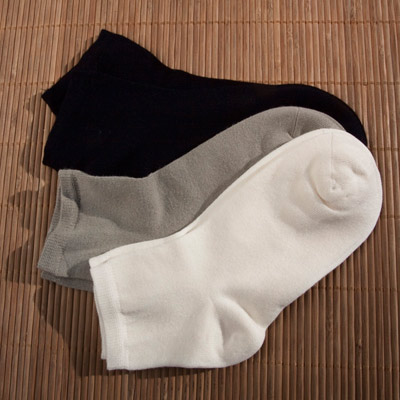 Lot De 5 Paires De Socquettes En Bambou - Femme - Noir - Taille 39-42 - Made In Portugal